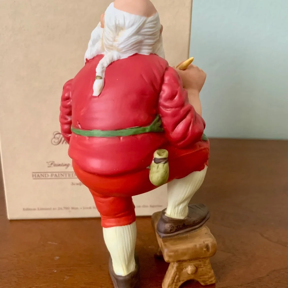 Hallmark THE TOYMAKER Painting Santa #1 Series 1986 Christmas Figurine